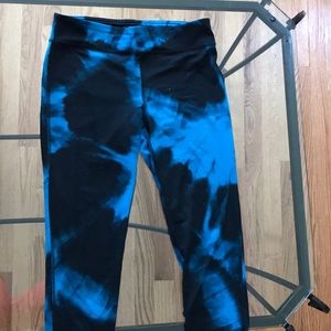 Black and blue leggings